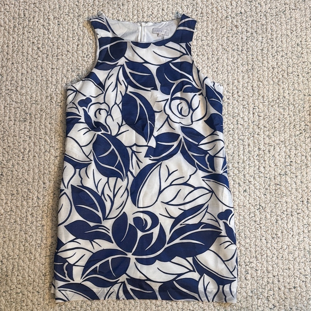 1. State Leaf Print Mini Dress